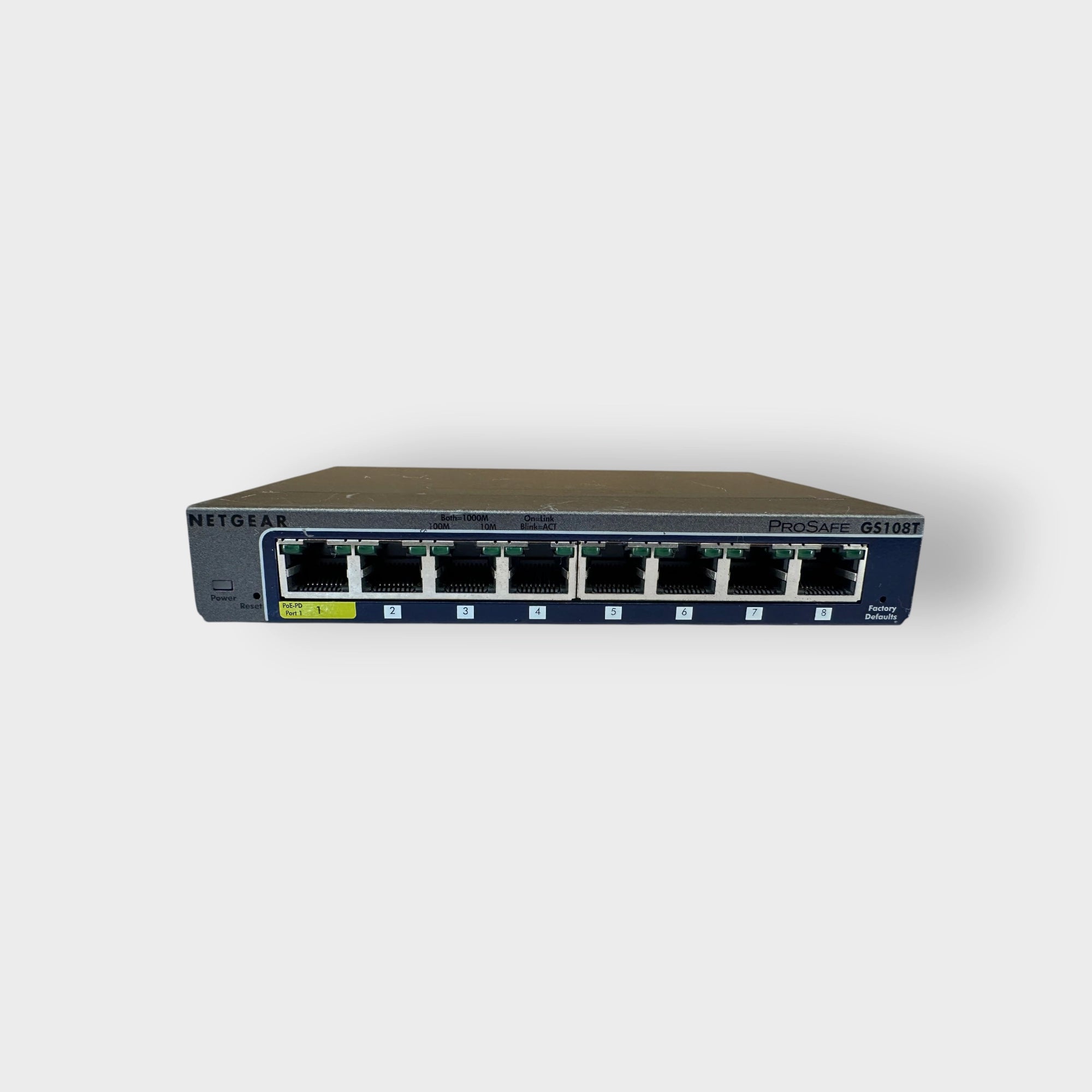 NETGEAR GS108T ProSafe 8-Port Gigabit Smart Switch | Branded Used