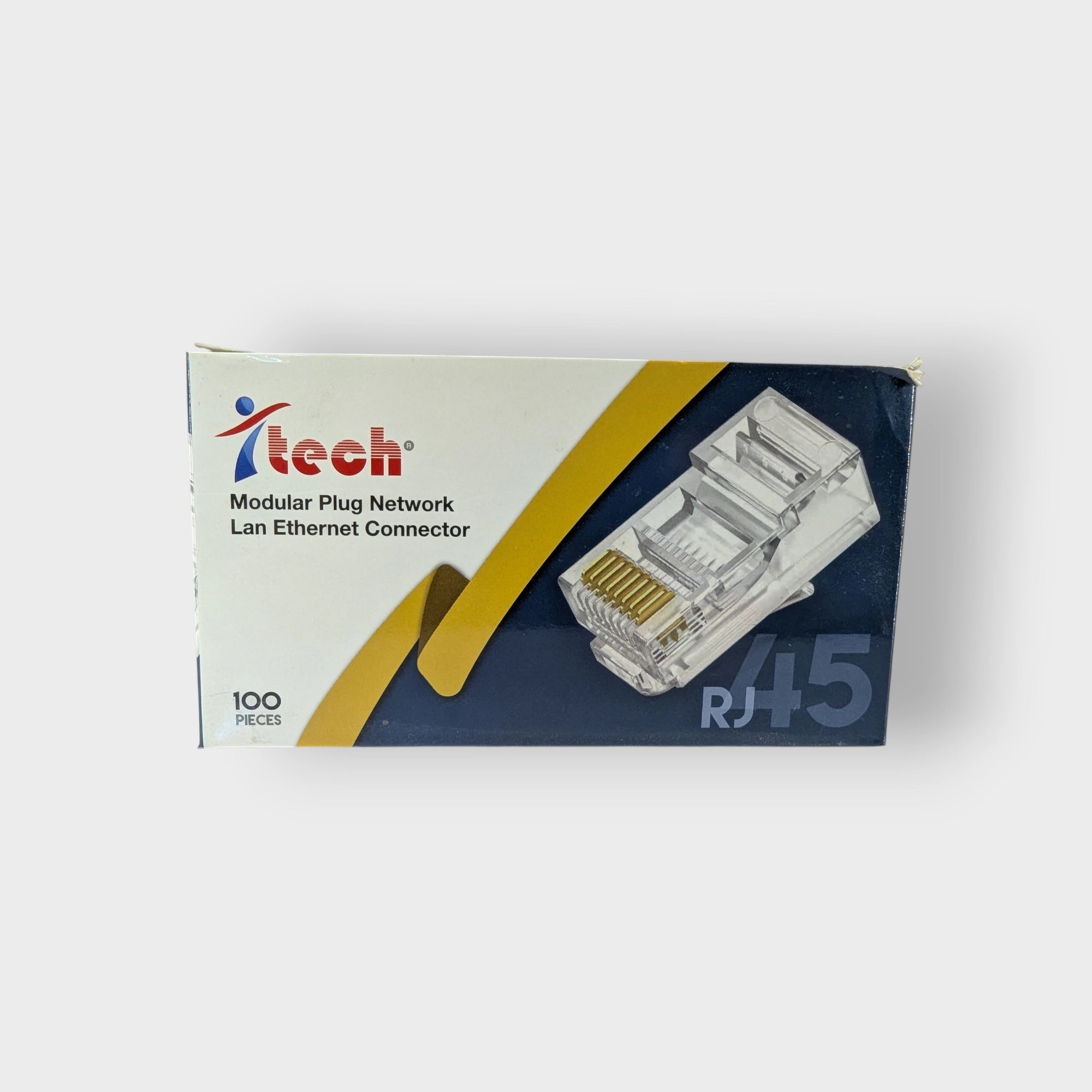 Cat5/Cat5e RJ 45 Cable Connector - Pack Of 100 Pieces